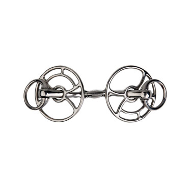 Gebiss Aufziehtrense Metalab JW doppelt gebrochen