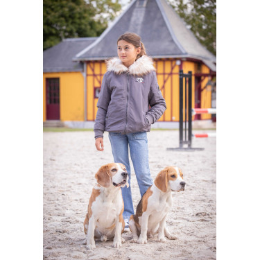 Bombers Eden von PL Lyon Glitzer Grau