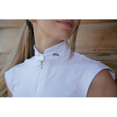Wettkampf-Poloshirt Pénélope Seville Sand Beige Wettkampf-Poloshirt Pénélope Seville Sand Beige