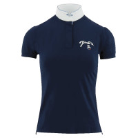 Wettkampf-Poloshirt Pénélope Madrid Kurzarm Weiß Weiß Wettkampf-Poloshirt Pénélope Madrid Kurzarm Weiß Weiß