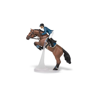 Springpferd und sein Reiter Papo