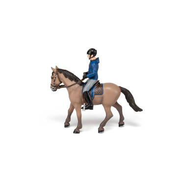 Ausrittpferd und sein Reiter Papo