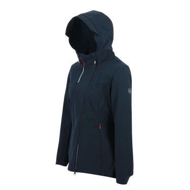 Softshell-Jacke Equithème Lila Marineblau