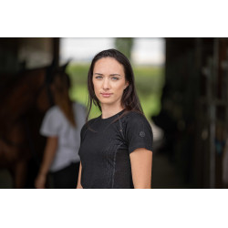 T-Shirt Pro Series Vibration Kurzarm Schwarz