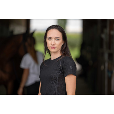 T-Shirt Pro Series Vibration Kurzarm Schwarz