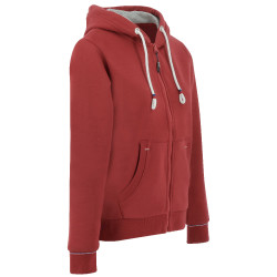 Reißverschluss-Sweatshirt Equithème Courtney Kirsche Rot