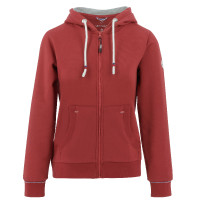 Reißverschluss-Sweatshirt Equithème Courtney Kirsche Rot