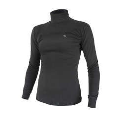 Rollkragenpullover Back on Track® Damen Schwarz
