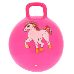 Hüpfball Equi-Kids Einhorn Neonrosa