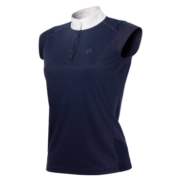 Polo Equithème Brussels mit Strass Marineblau Polo Equithème Brussels mit Strass Marineblau