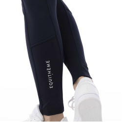 Softshell-Reithose Equitheme Kitzbuhl mit Silikon-Vollbesatz Marineblau