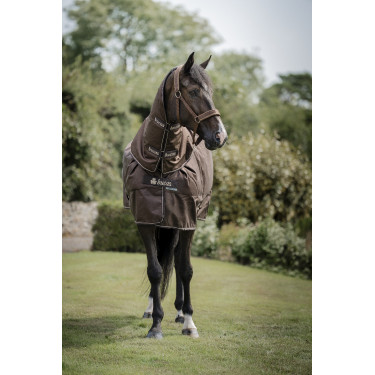 Bucas Irish Turnout 300 g Decke mit Halsteil Espresso Braun Bucas Irish Turnout 300 g Decke mit Halsteil Espresso Braun