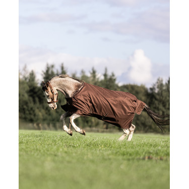 Bucas Irish Turnout 300 g Decke mit Halsteil Espresso Braun Bucas Irish Turnout 300 g Decke mit Halsteil Espresso Braun