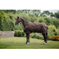 Bucas Irish Turnout 300 g Decke mit Halsteil Espresso Braun Bucas Irish Turnout 300 g Decke mit Halsteil Espresso Braun