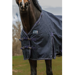 Außendecke 0 g Equithème Anatomic Aisance 1200D Marine Marineblau