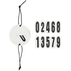 Startnummern Stirnriemen Equithème Glitter Silberfarben Grau