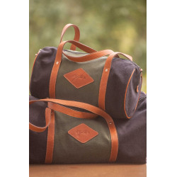 Pénélope Canvas Bowl Tasche Grün / Schwarz Gr&uuml;n