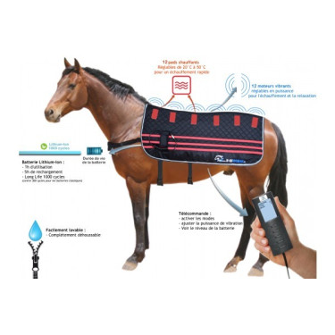 E.Ziback Pro vibrierende und beheizbare Massagedecke für Pferde E.Ziback Pro vibrierende und beheizbare Massagedecke für Pferde