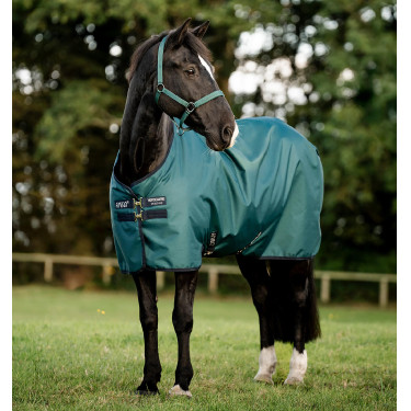 Amigo Ripstop Horseware 900D Turnout-Decke mit Fleece-Futter 50g Grün Dynastie / Marineblau / Silber