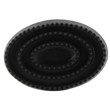 Ovale Gummistriegel hohl Schwarz Ovale Gummistriegel hohl Schwarz