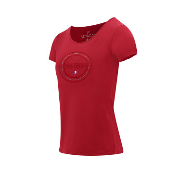 T-Shirt Equithème Anna Kurzarm Kirsche Rot