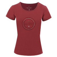 T-Shirt Equithème Anna Kurzarm Meliertes Rosa