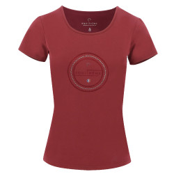 T-Shirt Equithème Anna Kurzarm Kirsche Rot