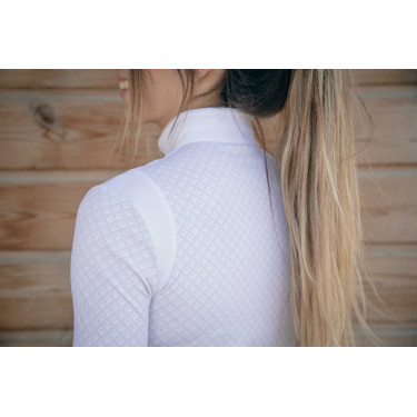 Polo Turnier Sevilla Pénélope langärmelig Weiß Weiß