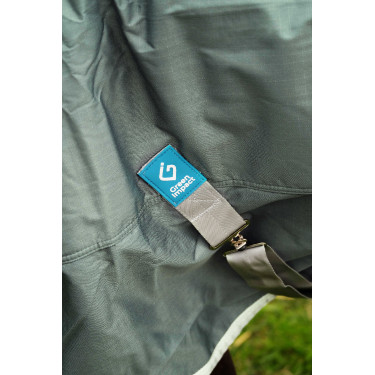 Equithème Tyrex 600D recycelte Decke Grün Grün Equithème Tyrex 600D recycelte Decke Grün Grün