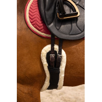 Kurzer Gurt Norton XTR Synthetisches Lammfell Schwarz / schwarz