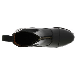 Reitstiefel Equithème Dauville mit Reißverschluss Schwarz