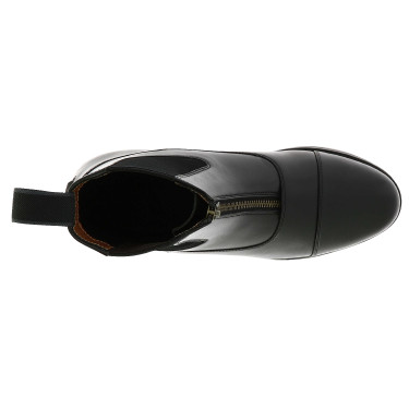 Reitstiefel Equithème Dauville mit Reißverschluss Schwarz