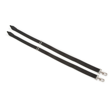 Courroies de cuisse élastique Shires Noir
