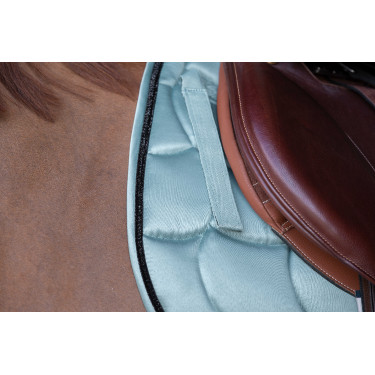 Satteldecke Equithème Satin Himmelblau