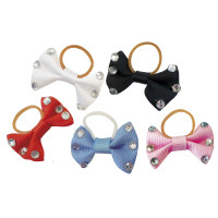 Zopfgummis Equithème mit transparenten Strasssteinen