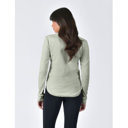 Polo Weatherbeeta Langarm London Oliv meliert Polo Weatherbeeta Langarm London Oliv meliert