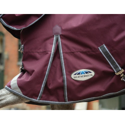 Weatherbeeta ComFiTec Plus Dynamic II Combo Neck Medium Lite Decke Bordeaux / Grau / Weiß Weatherbeeta ComFiTec Plus Dynamic II Combo Neck Medium Lite Decke Bordeaux / Grau / Weiß