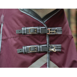 Weatherbeeta ComFiTec Plus Dynamic II Combo Neck Medium Lite Decke Bordeaux / Grau / Weiß Weatherbeeta ComFiTec Plus Dynamic II Combo Neck Medium Lite Decke Bordeaux / Grau / Weiß