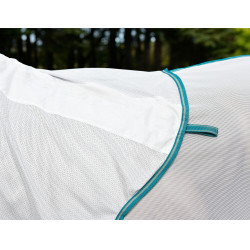 Weatherbeeta Combo ComFiTec Zephyr Fliegendecke Silber / Petrolgrün / Stone