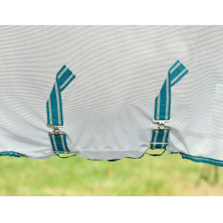 Weatherbeeta Combo ComFiTec Zephyr Fliegendecke Silber / Petrolgrün / Stone