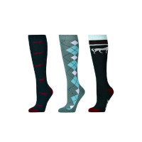 Socken Dublin 3er-Pack Pferde Smaragdgrün Socken Dublin 3er-Pack Pferde Smaragdgrün