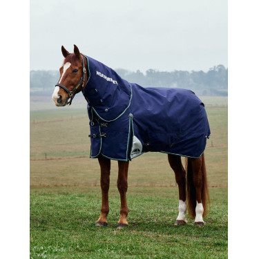 Weatherbeeta ComFiTec Dynamic Turnout 220 g Decke mit abnehmbarem Halsteil Marine / Waldgrün Blau Weatherbeeta ComFiTec Dynamic Turnout 220 g Decke mit abnehmbarem Halsteil Marine / Waldgrün Blau