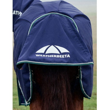 Weatherbeeta ComFiTec Dynamic Turnout 220 g Decke mit abnehmbarem Halsteil Marine / Waldgrün Blau Weatherbeeta ComFiTec Dynamic Turnout 220 g Decke mit abnehmbarem Halsteil Marine / Waldgrün Blau