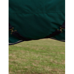 Weatherbeeta ComFiTec Dynamic Turnout 220 g Decke mit abnehmbarem Halsteil Waldgrün / Marineblau Gr&amp;amp;amp;uuml;n