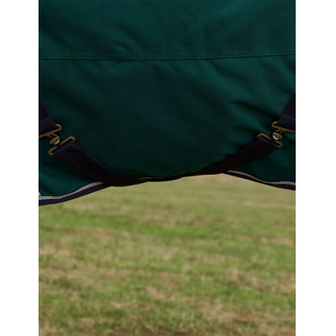 Weatherbeeta ComFiTec Dynamic Turnout 220 g Decke mit abnehmbarem Halsteil Waldgrün / Marineblau Gr&amp;amp;amp;uuml;n