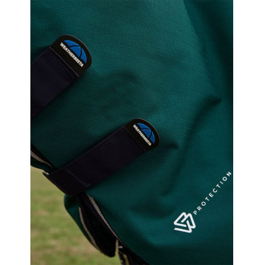 Weatherbeeta ComFiTec Dynamic Turnout 220 g Decke mit abnehmbarem Halsteil Waldgrün / Marineblau Gr&amp;amp;amp;uuml;n