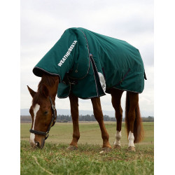 Weatherbeeta ComFiTec Dynamic Turnout 220 g Decke mit abnehmbarem Halsteil Waldgrün / Marineblau Gr&amp;amp;amp;uuml;n