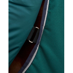 Weatherbeeta ComFiTec Dynamic Turnout 220 g Decke mit abnehmbarem Halsteil Waldgrün / Marineblau Gr&amp;amp;amp;uuml;n