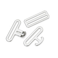 Shires Bauchgurtschnallen-Set Silberfarben Grau Shires Bauchgurtschnallen-Set Silberfarben Grau