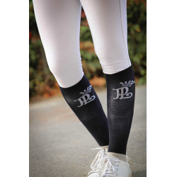 Penelope Wettkampf Socke Schwarz / Creme